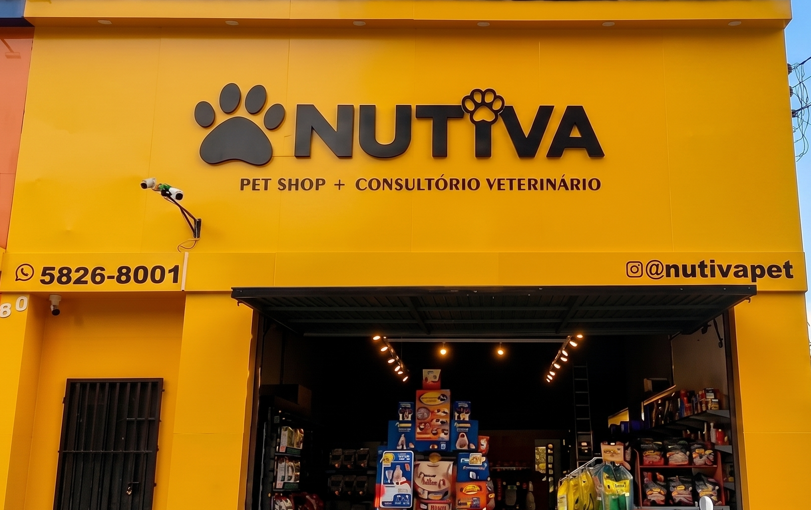 Fachada da Nutiva Pet Shop